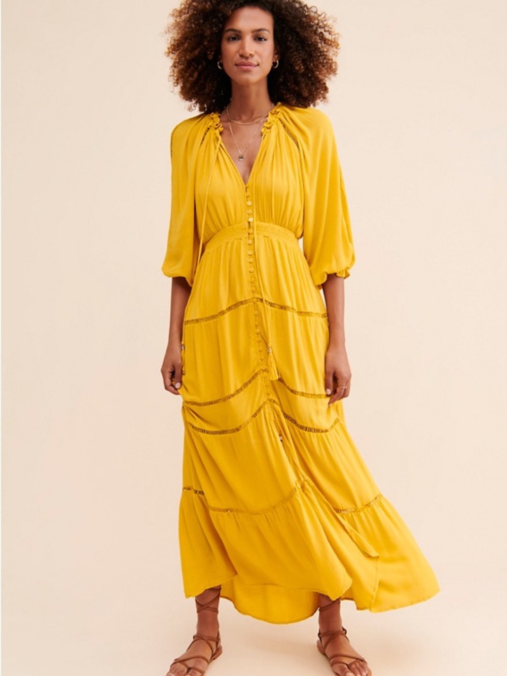 Anthropologie En Elly Sunset Tiered Maxi